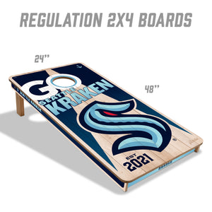 Seattle Kraken 2'x4' Cornhole Game with Bags