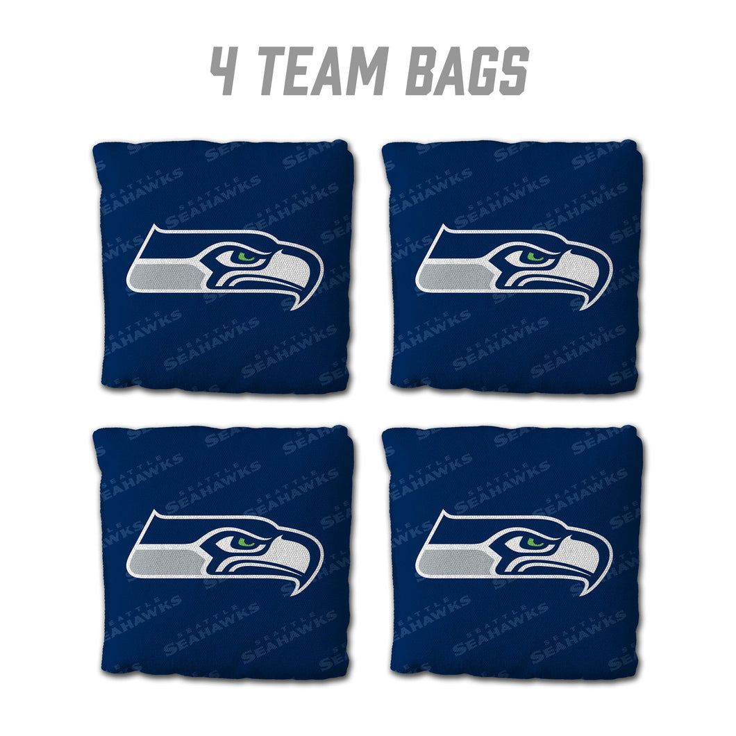 Seattle Seahawks Cornhole Bags 4 Pack - Blue