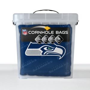Seattle Seahawks Cornhole Bags 4 Pack - Blue
