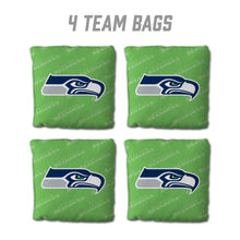 Seattle Seahawks Cornhole Bags 4 Pack - Green