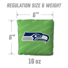 Seattle Seahawks Cornhole Bags 4 Pack - Green
