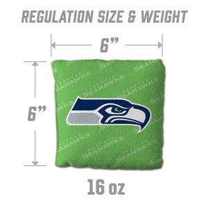 Seattle Seahawks Cornhole Bags 4 Pack - Green