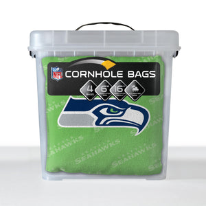 Seattle Seahawks Cornhole Bags 4 Pack - Green
