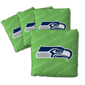 Seattle Seahawks Cornhole Bags 4 Pack - Green