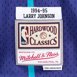 Larry Johnson Charlotte Hornets Mitchell & Ness 1994/95 Hardwood Classics Swingman Jersey