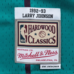 Larry Johnson Charlotte Hornets Mitchell & Ness 1992/93 Hardwood Classics Swingman Jersey