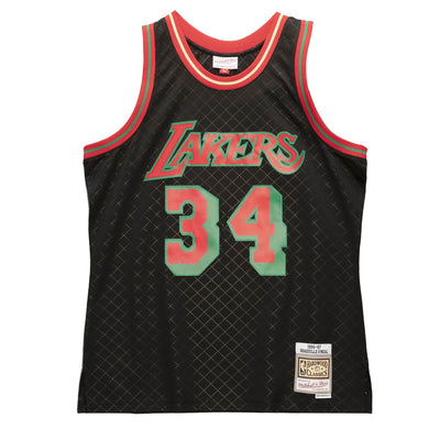 Shaquille O'Neil Los Angels Lakers Neapolitan Mitchell & Ness Swingman 1996/97 Jersey