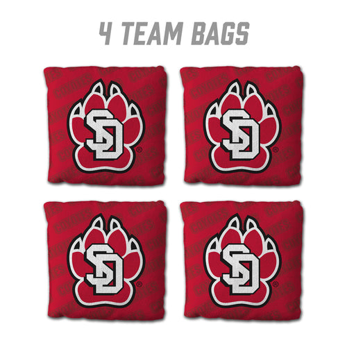 South Dakota Coyotes Cornhole Bags 4 Pack - Red