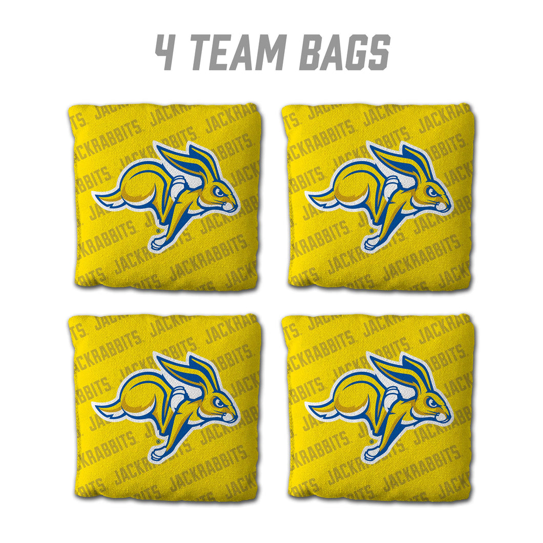 South Dakota State Jackrabbits Cornhole Bags 4 Pack - Yellow