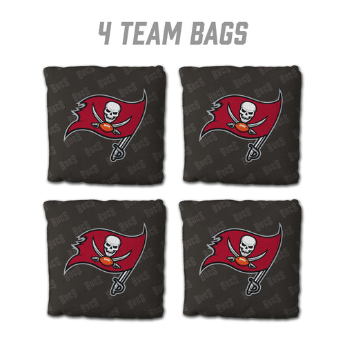 Tampa Bay Buccaneers Cornhole Bags 4 Pack - Gray