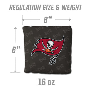 Tampa Bay Buccaneers Cornhole Bags 4 Pack - Gray