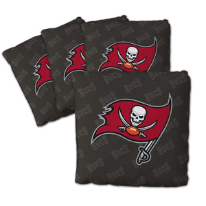Tampa Bay Buccaneers Cornhole Bags 4 Pack - Gray