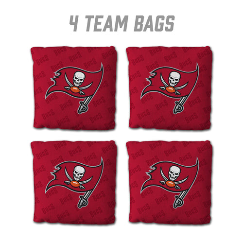 Tampa Bay Buccaneers Cornhole Bags 4 Pack - Red