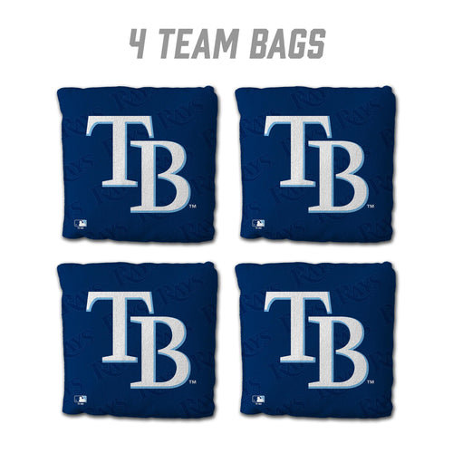 Tampa Bay Rays Cornhole Bags - 4 Pack - Blue