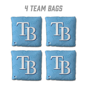 Tampa Bay Rays Cornhole Bags - 4 Pack - Light Blue