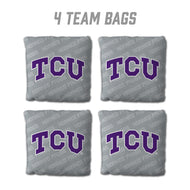 TCU Horned Frogs Cornhole Bags 4 Pack - Gray