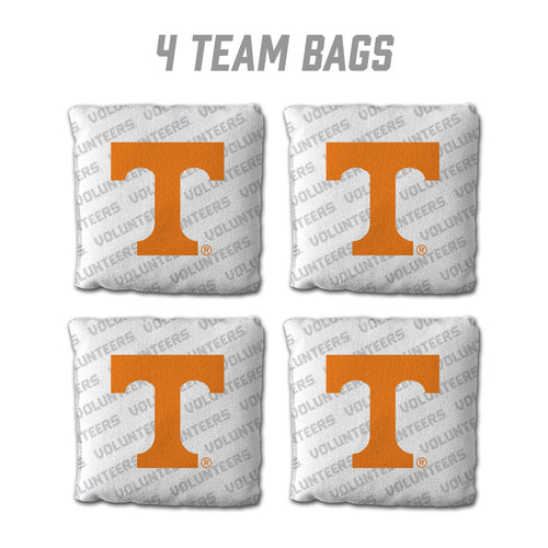 Tennessee Volunteers Cornhole Bags 4 Pack- White