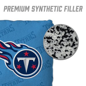 Tennessee Titans Cornhole Bags 4 Pack - Light Blue