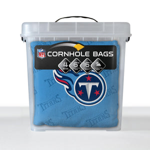 Tennessee Titans Cornhole Bags 4 Pack - Light Blue