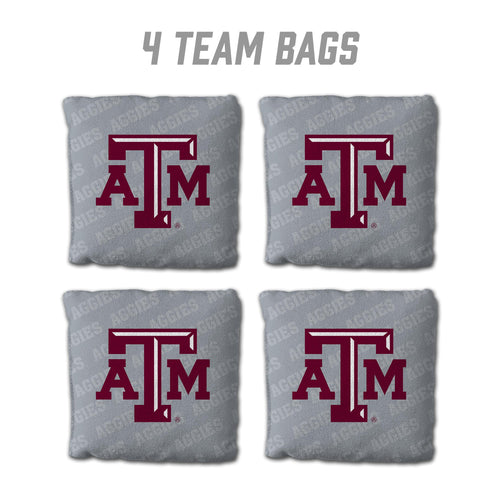 Texas A&M Aggies Cornhole Bags 4 Pack - Gray