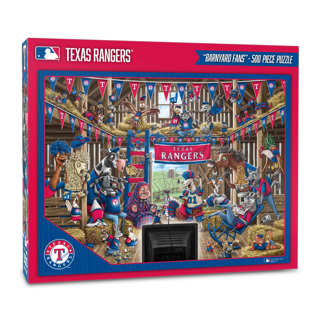 Texas Rangers Barnyard Fans 500 Piece Puzzle