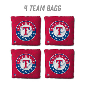 Texas Rangers Cornhole Bags - 4 Pack - Red