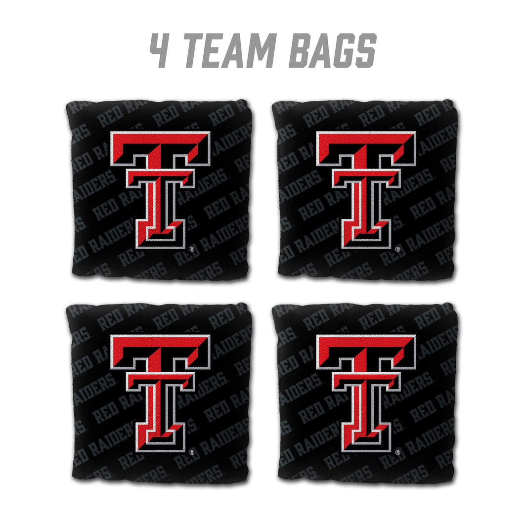 Texas Tech Red Raiders Cornhole Bags 4 Pack - Black