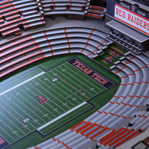 Texas Tech Red Raiders FB 25-Layer StadiumViews Lighted End Table - Jones AT&T Stadium