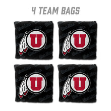 Utah Utes Cornhole Bags  4 Pack - Black