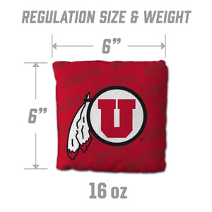 Utah Utes Cornhole Bags 4 Pack - Red