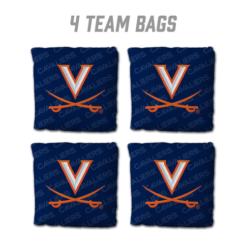 Virginia Cavaliers Cornhole Bags  4 Pack - Orange