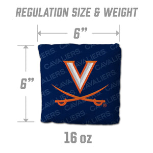 Virginia Cavaliers Cornhole Bags  4 Pack - Orange