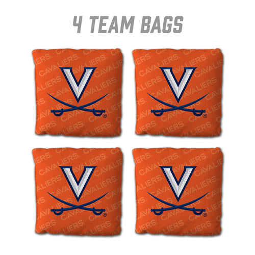 Virginia Cavaliers Cornhole Bags  4 Pack - Orange