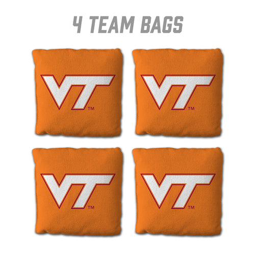 Virginia Tech Hokies Cornhole Bags 4 Pack - Orange