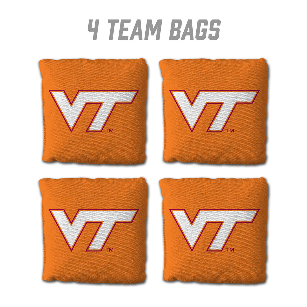 Virginia Tech Hokies Cornhole Bags 4 Pack - Orange