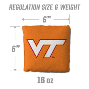 Virginia Tech Hokies Cornhole Bags 4 Pack - Orange