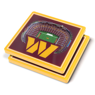 Washington Commanders 3D StadiumViews Coaster Set