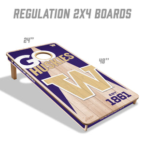 Washington Huskies 2'x4' Cornhole Game with Bags