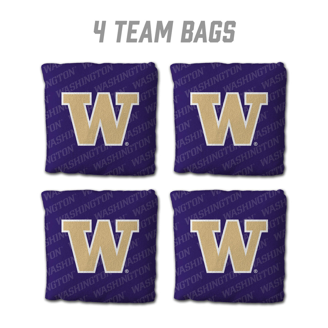 Washington Huskies Cornhole Bags  4 Pack - Purple