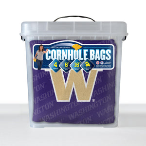 Washington Huskies Cornhole Bags  4 Pack - Purple