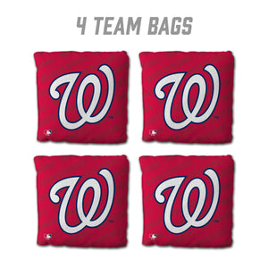 Washington Nationals Cornhole Bags - 4 Pack - Red