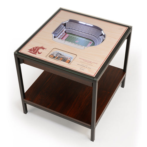 Washington State Cougars 25-Layer StadiumViews Lighted End Table - Martin Stadium