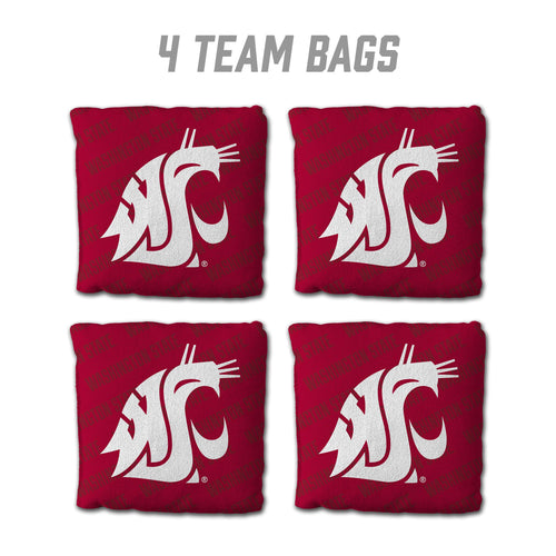 Washington State Cougars Cornhole Bags 4 Pack - Red