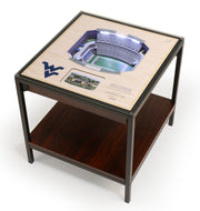 West Virginia Mountaineers 25 Layer Lighted StadiumView End Table