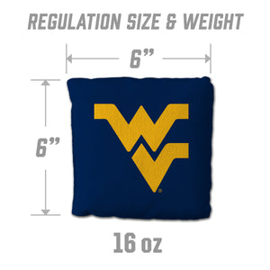 West Virginia Mountaineers Cornhole Bags 4 Pack - Blue