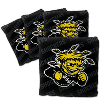 Wichita State Shockers Cornhole Bags 4 Pack - Black