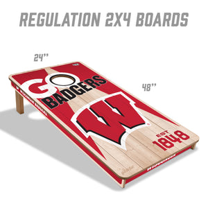 Wisconsin Badgers 2'x4' Cornhole Game with Bags