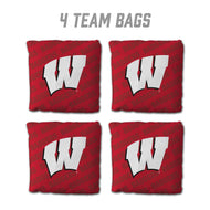 Wisconsin Badgers Cornhole Bags 4 Pack - Red