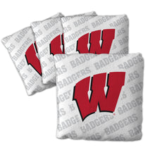 Wisconsin Badgers Cornhole Bags 4 Pack - White