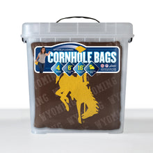 Wyoming Cowboys Cornhole Bags 4 Pack - Brown